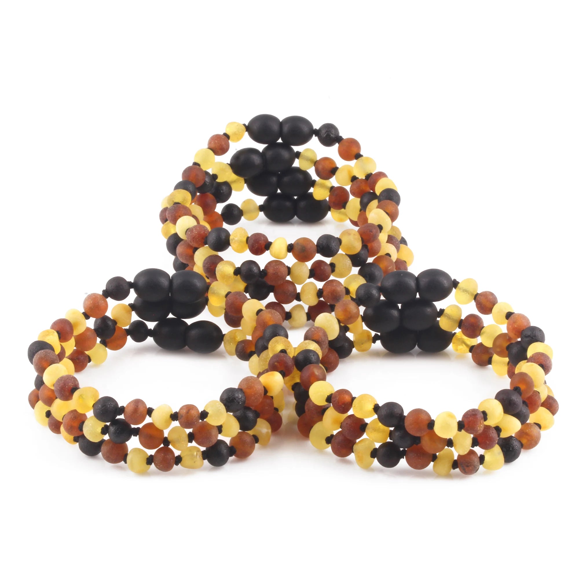 BALTIC AMBER JUNIOR BRACELETS LOT OF 10pcs - BAROQUE. XB54M2M