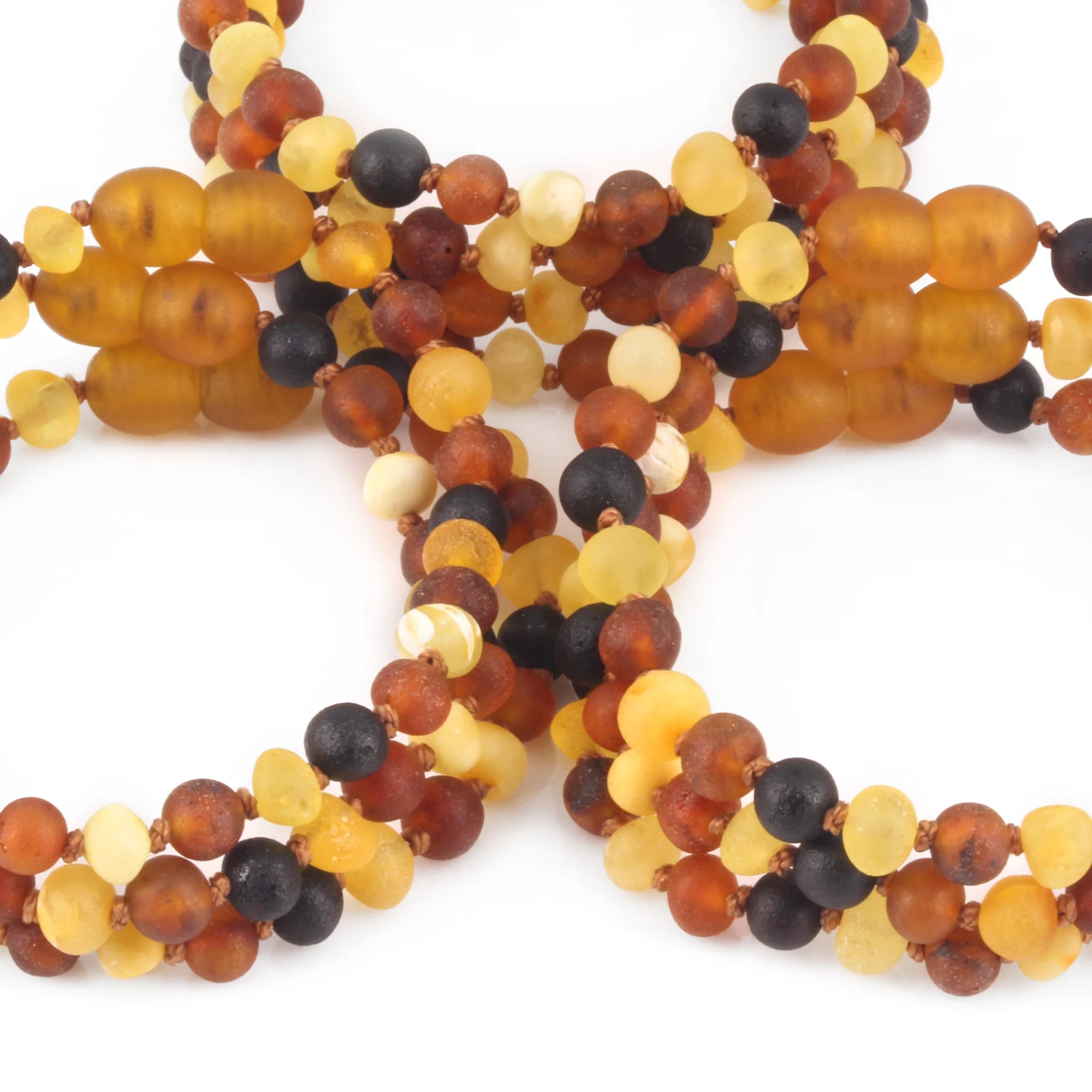 BALTIC AMBER JUNIOR BRACELETS LOT OF 10pcs - BAROQUE. XB54MM