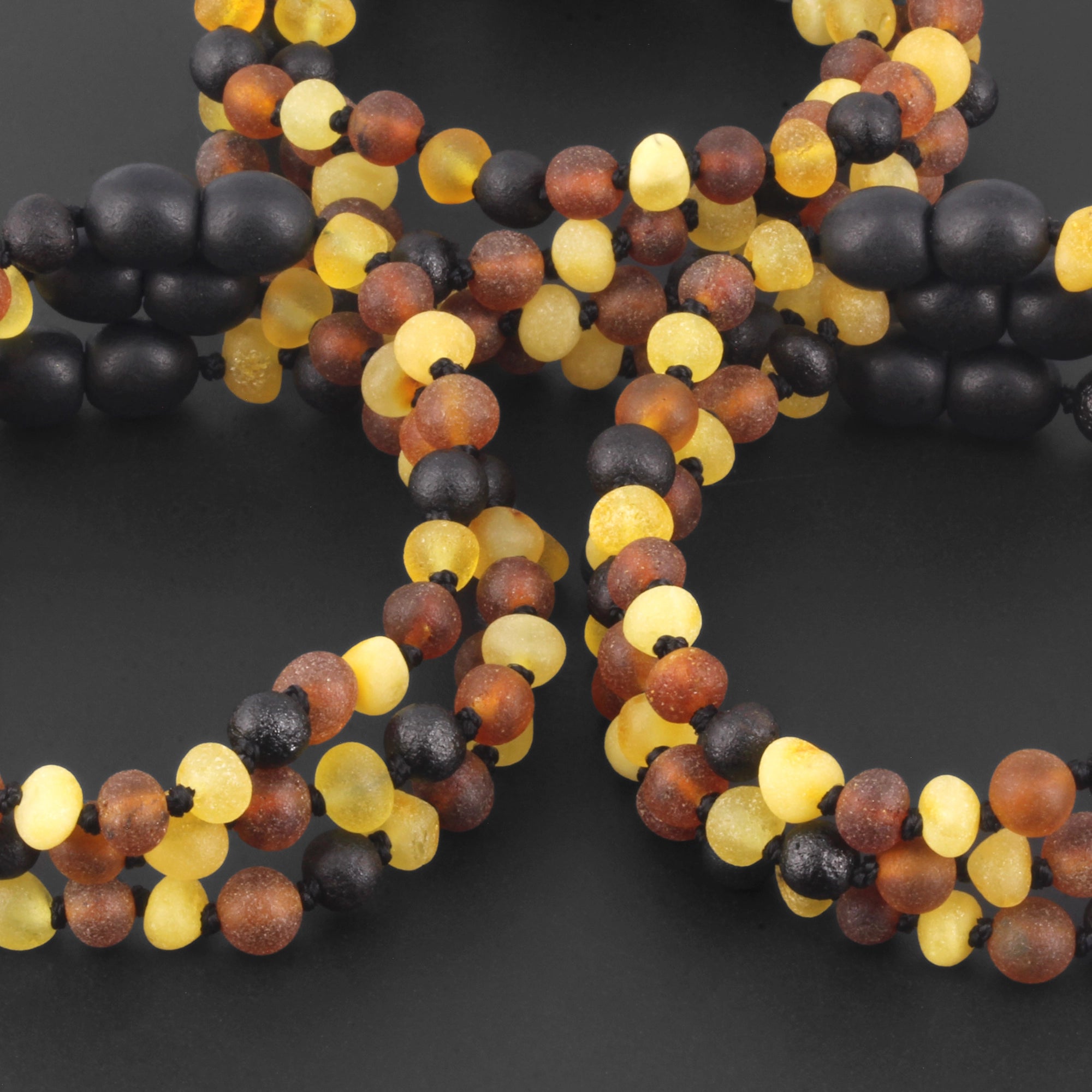 BALTIC AMBER JUNIOR BRACELETS LOT OF 10pcs - BAROQUE. XB54M2M