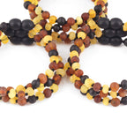 BALTIC AMBER JUNIOR BRACELETS LOT OF 10pcs - BAROQUE. XB54M2M