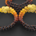 BALTIC AMBER JUNIOR BRACELETS LOT OF 10pcs - BAROQUE. XB54R1M