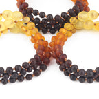 BALTIC AMBER JUNIOR BRACELETS LOT OF 10pcs - BAROQUE. XB54R1M