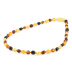 BALTIC AMBER JUNIOR NECKLACES LOT OF 10pcs - OLIVE. XO54M1