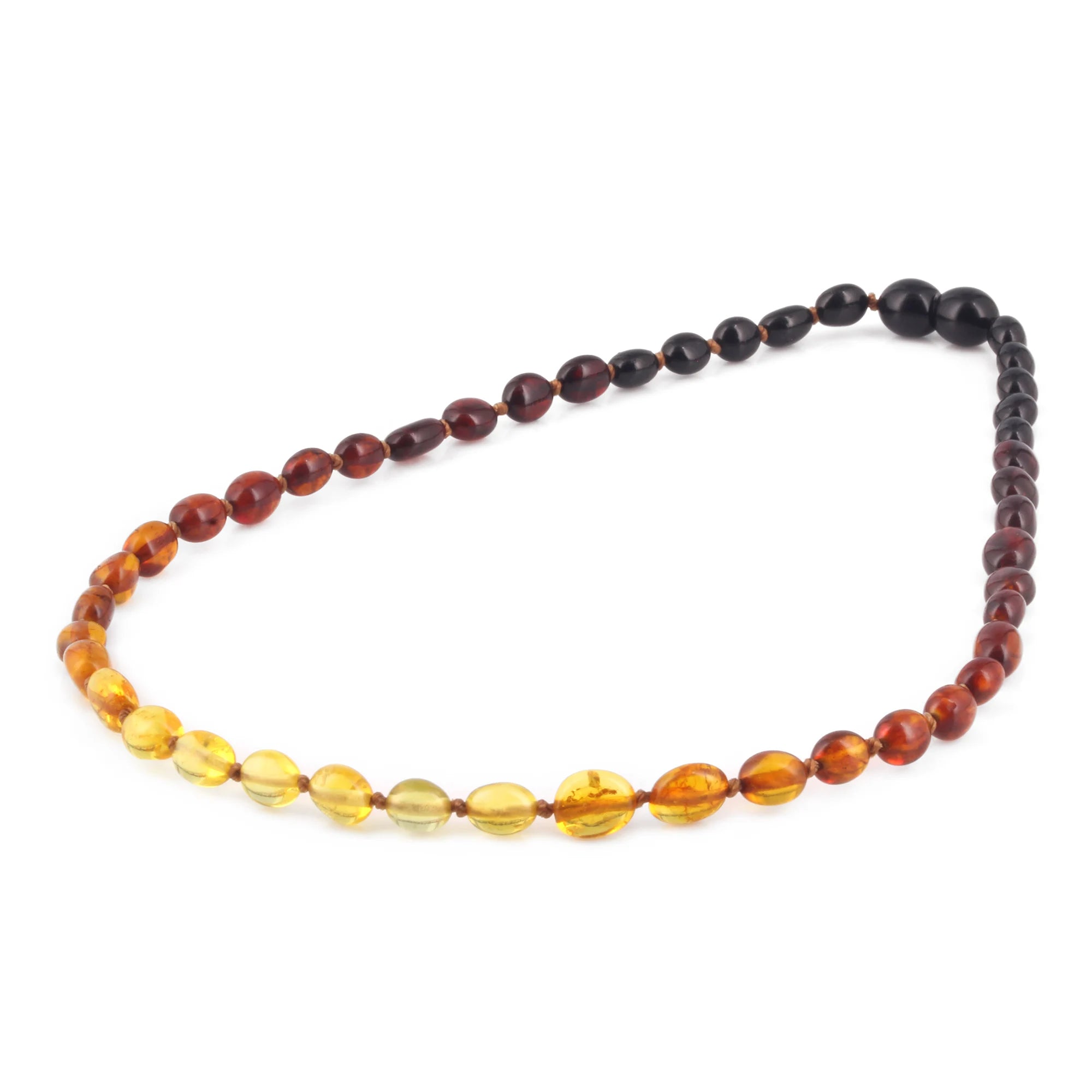 BALTIC AMBER JUNIOR NECKLACES LOT OF 10pcs - OLIVE. XO54R2