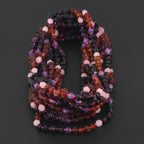 BALTIC AMBER JUNIOR NECKLACES WITH AMETHYST & ROSE QUARTZ LOT OF 10pcs. JN110