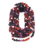 BALTIC AMBER JUNIOR NECKLACES WITH AMETHYST & ROSE QUARTZ LOT OF 10pcs. JN110