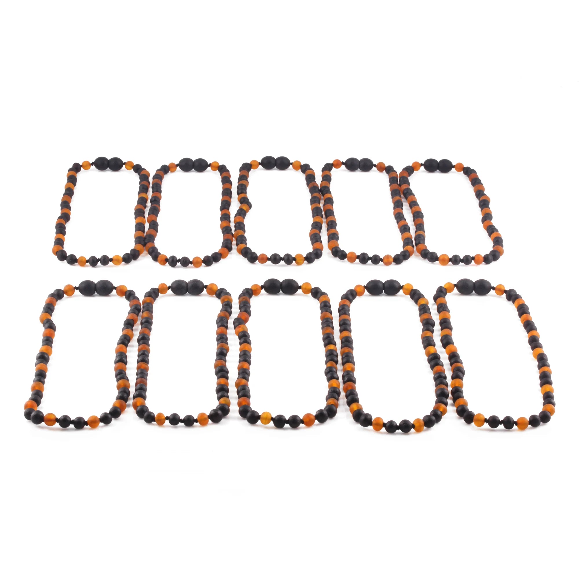 BALTIC AMBER BABY TEETHING NECKLACES LOT OF 10pcs -  BAROQUE. LE552