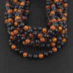 Baltic Amber Baby Teething Necklace Baroque Black Matte Finish - Wholesale Lot of 10pcs - 32cm / 12.6in - LE552