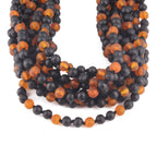 Baltic Amber Baby Teething Necklace Baroque Black Matte Finish - Wholesale Lot of 10pcs - 32cm / 12.6in - LE552
