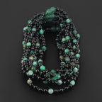 BALTIC AMBER BABY TEETHING NECKLACES WITH GREEN FROST AGATE LOT OF 10pcs. LE550