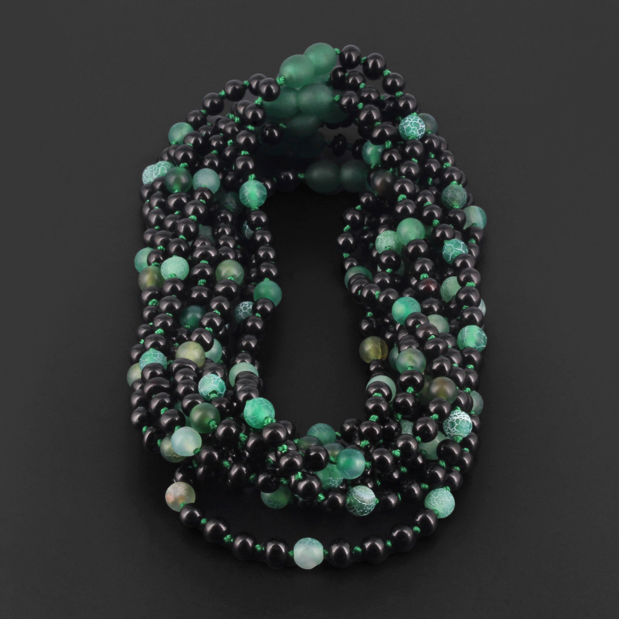 BALTIC AMBER BABY TEETHING NECKLACES WITH GREEN FROST AGATE LOT OF 10pcs. LE550