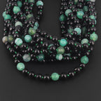 BALTIC AMBER BABY TEETHING NECKLACES WITH GREEN FROST AGATE LOT OF 10pcs. LE550