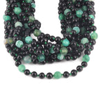 BALTIC AMBER BABY TEETHING NECKLACES WITH GREEN FROST AGATE LOT OF 10pcs. LE550