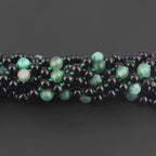 BALTIC AMBER BABY TEETHING NECKLACES WITH GREEN FROST AGATE LOT OF 10pcs. LE550