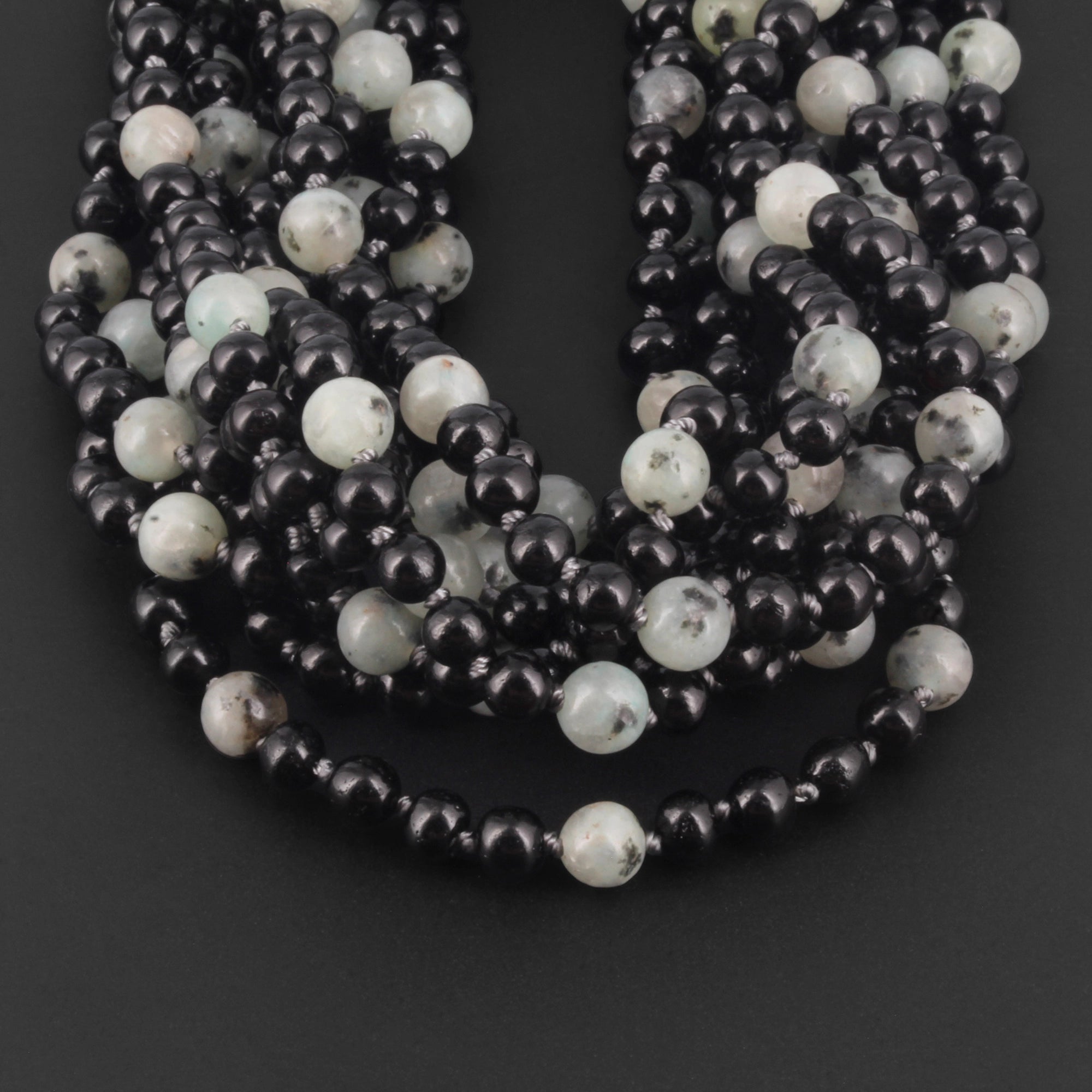 BALTIC AMBER BABY TEETHING NECKLACES WITH KIWI JASPER LOT OF 10pcs. LE551