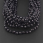 Baltic Amber Baby Teething Necklace Baroque Black Matte Finish - Wholesale Lot of 10pcs - 32cm / 12.6in - XB54BM