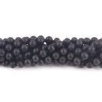 Baltic Amber Baby Teething Necklace Baroque Black Matte Finish - Wholesale Lot of 10pcs - 32cm / 12.6in - XB54BM