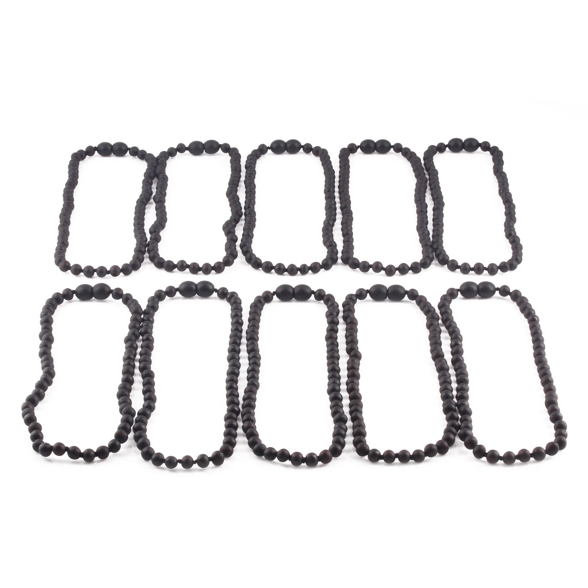 BALTIC AMBER BABY TEETHING NECKLACES LOT OF 10pcs - BAROQUE. XB54BM