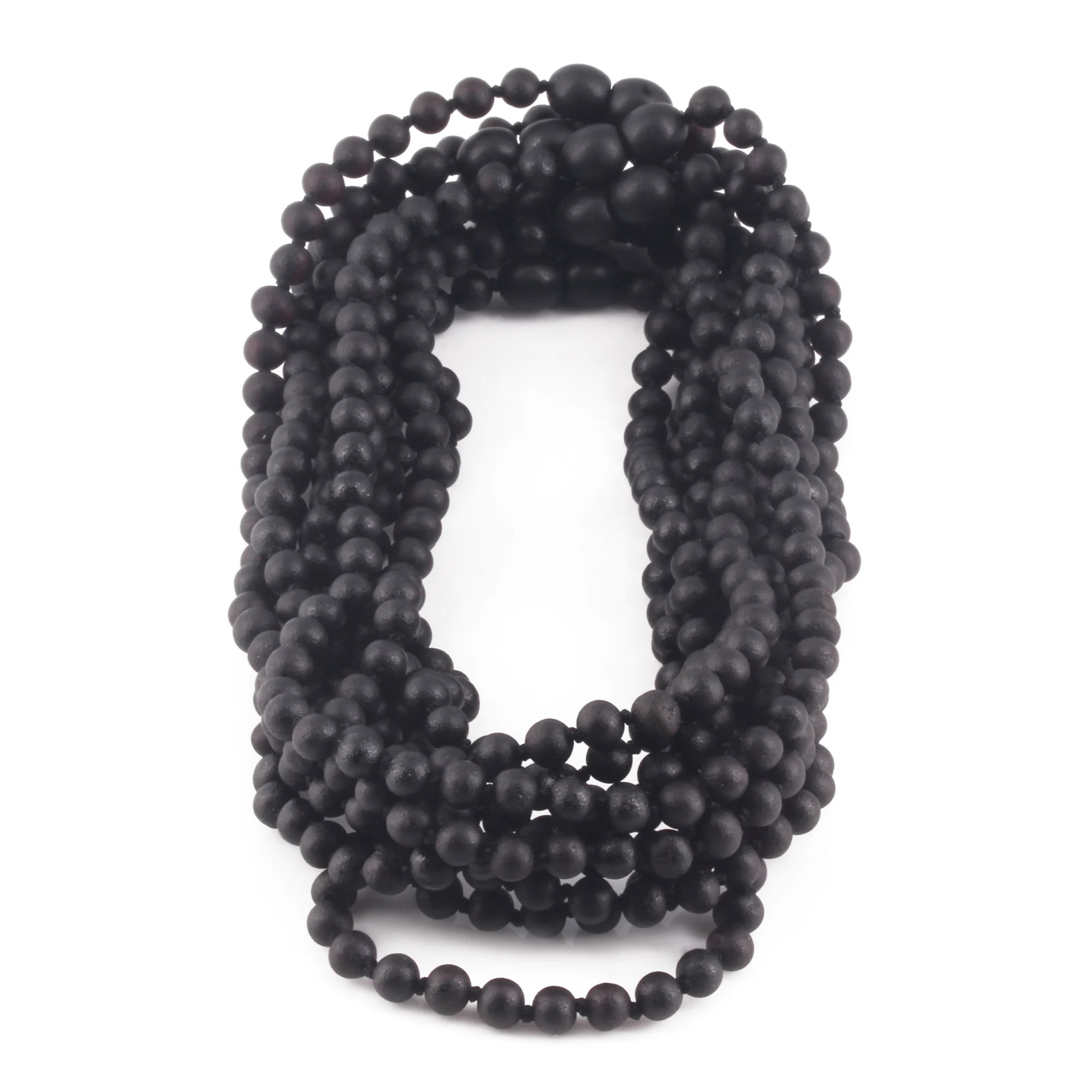 BALTIC AMBER BABY TEETHING NECKLACES LOT OF 10pcs - BAROQUE. XB54BM