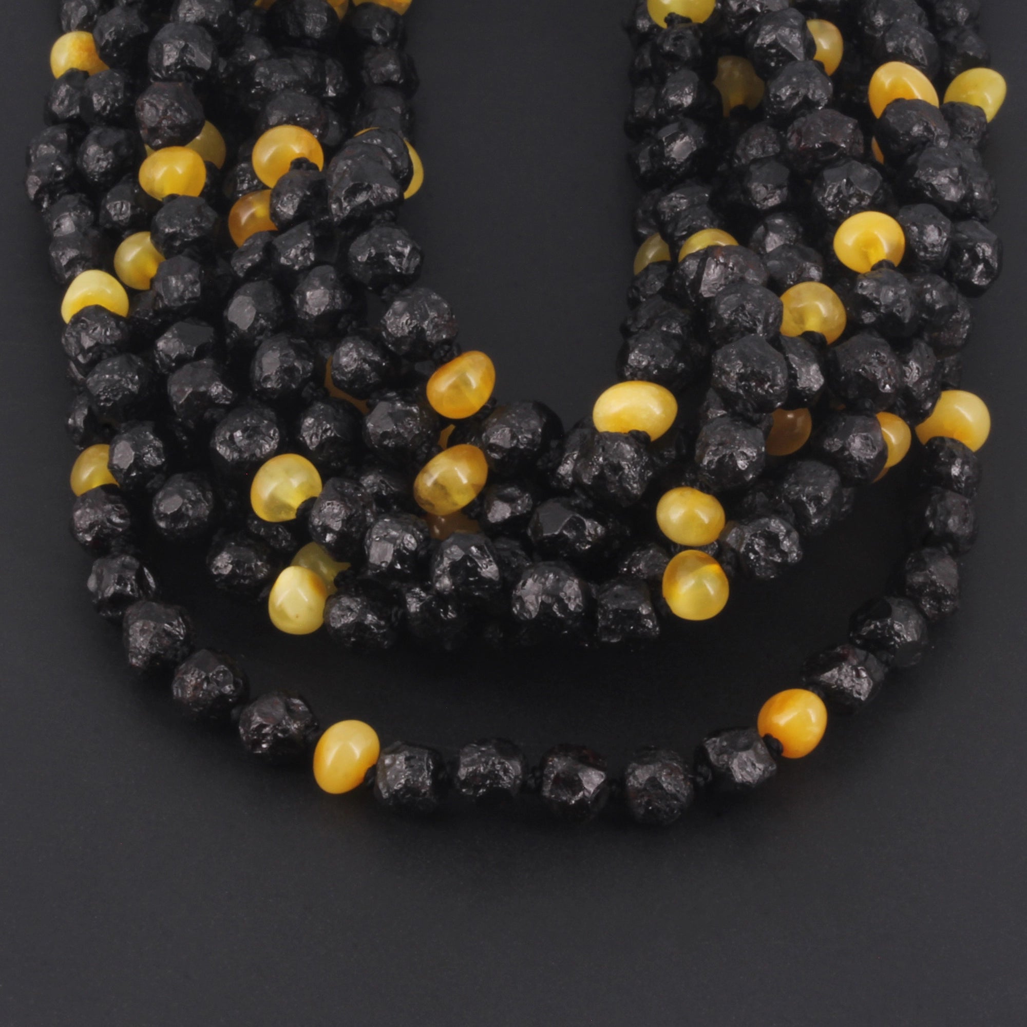 BALTIC AMBER JUNIOR NECKLACES LOT OF 10pcs - BAROQUE. JN117