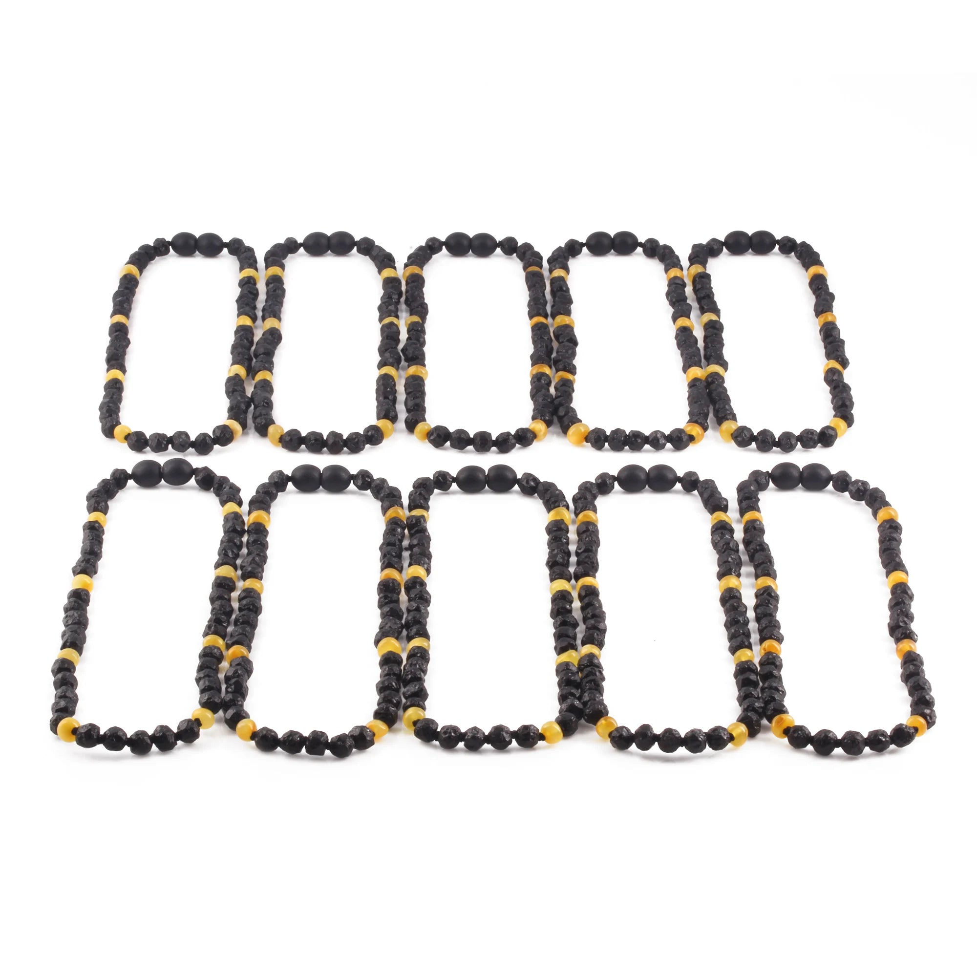BALTIC AMBER BABY TEETHING NECKLACES LOT OF 10pcs -  BAROQUE. LE577