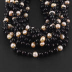 BALTIC AMBER BABY NECKLACES WITH FRESHWATER PEARL LOT OF 10pcs. P3