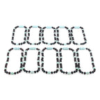 Baltic Amber & Sky Blue Jade Baby Teething Necklace Baroque Black Matte Finish - Wholesale Lot of 10pcs - 32cm / 12.6in - LE547