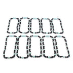BALTIC AMBER JUNIOR NECKLACES WITH SKY BLUE JADE LOT OF 10pcs. JN85