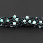 BALTIC AMBER JUNIOR NECKLACES WITH SKY BLUE JADE LOT OF 10pcs. JN85