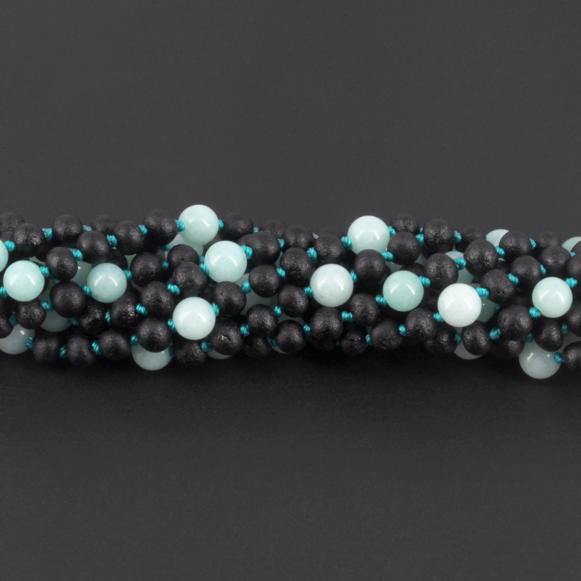 BALTIC AMBER JUNIOR NECKLACES WITH SKY BLUE JADE LOT OF 10pcs. JN85