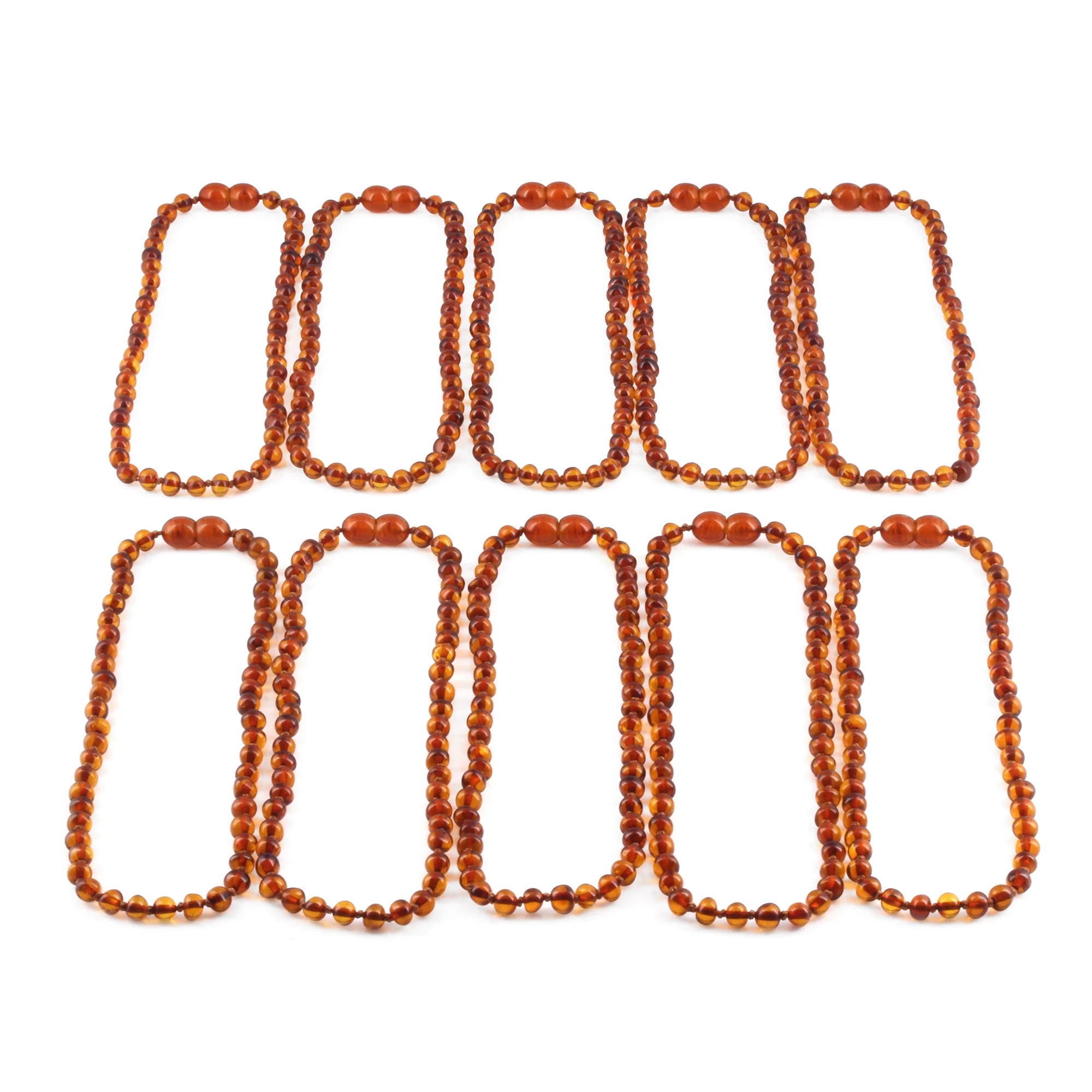 BALTIC AMBER BABY TEETHING NECKLACES LOT OF 10pcs -  BAROQUE. XB54C