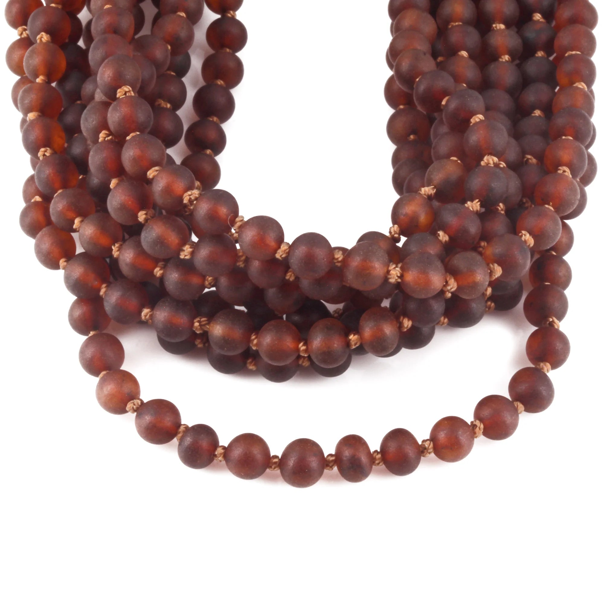 BALTIC AMBER BABY TEETHING NECKLACES LOT OF 10pcs -  BAROQUE. XB54CM