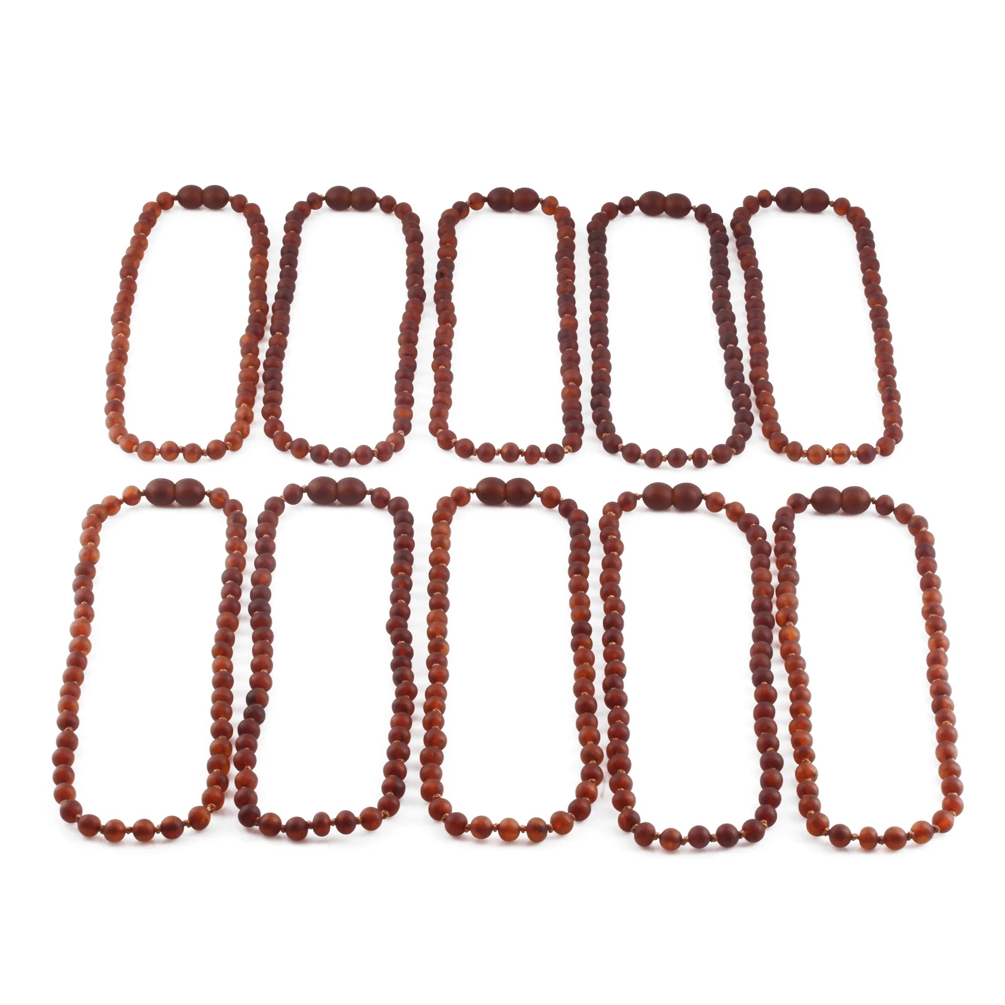 BALTIC AMBER BABY TEETHING NECKLACES LOT OF 10pcs -  BAROQUE. XB54CM