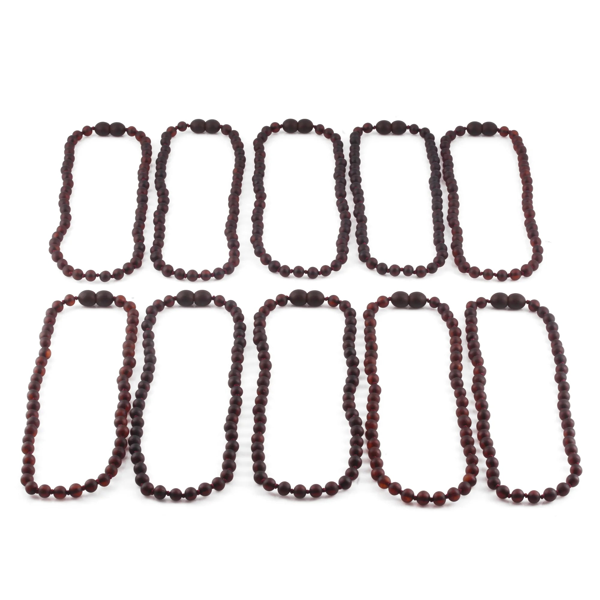 BALTIC AMBER BABY TEETHING NECKLACES LOT OF 10pcs - BAROQUE. XB54DCM