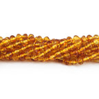 Baltic Amber Baby Teething Necklace Baroque Light Cognac Glossy Finish - Wholesale Lot of 10pcs - 32cm / 12.6in - XB54LC