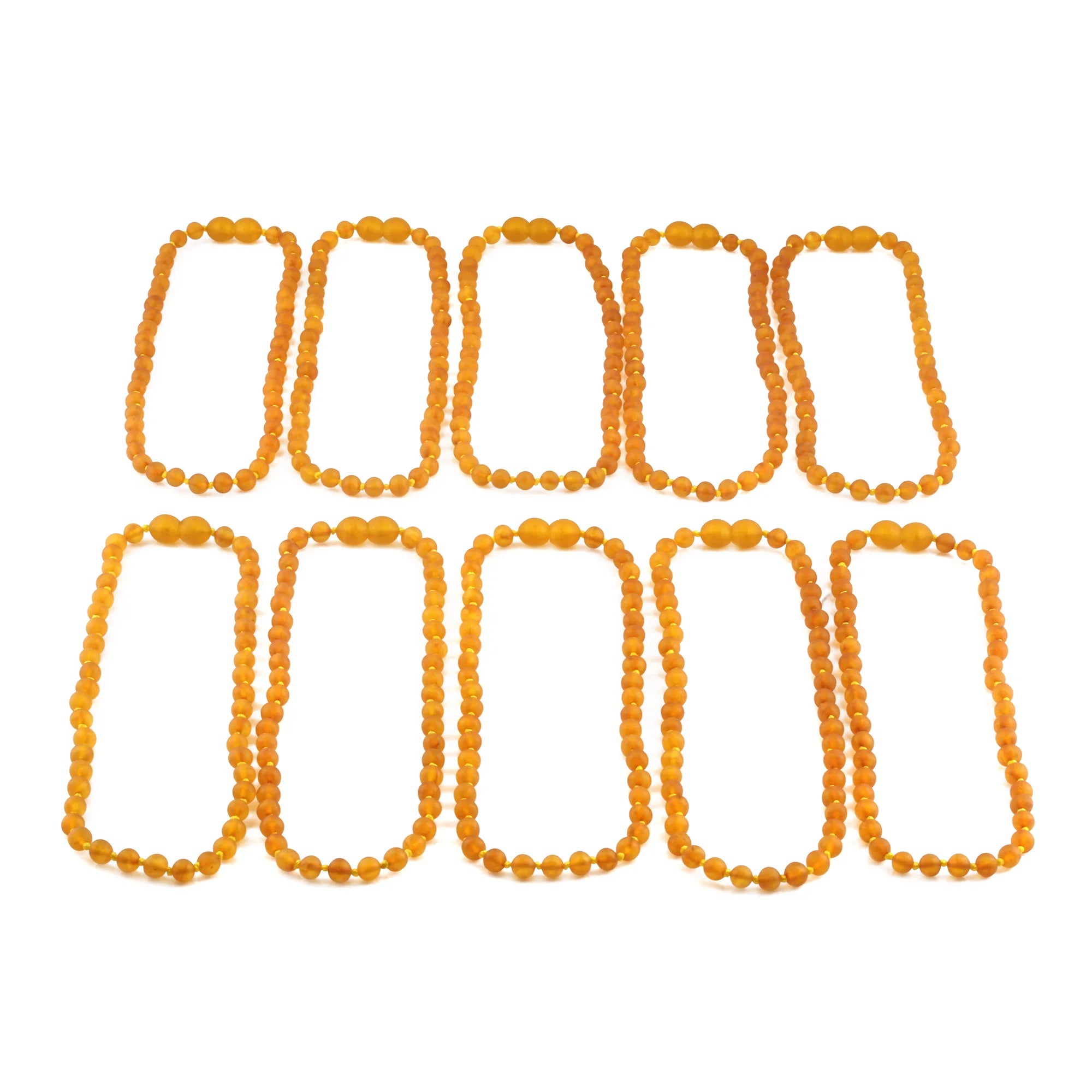 BALTIC AMBER BABY TEETHING NECKLACES LOT OF 10pcs - BAROQUE. XB54LCM