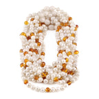 PEARL BABY NECKLACES WITH BALTIC AMBER LOT OF 10pcs. P2