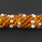 BALTIC AMBER BABY NECKLACES WITH FRESHWATER PEARL LOT OF 10pcs. P1