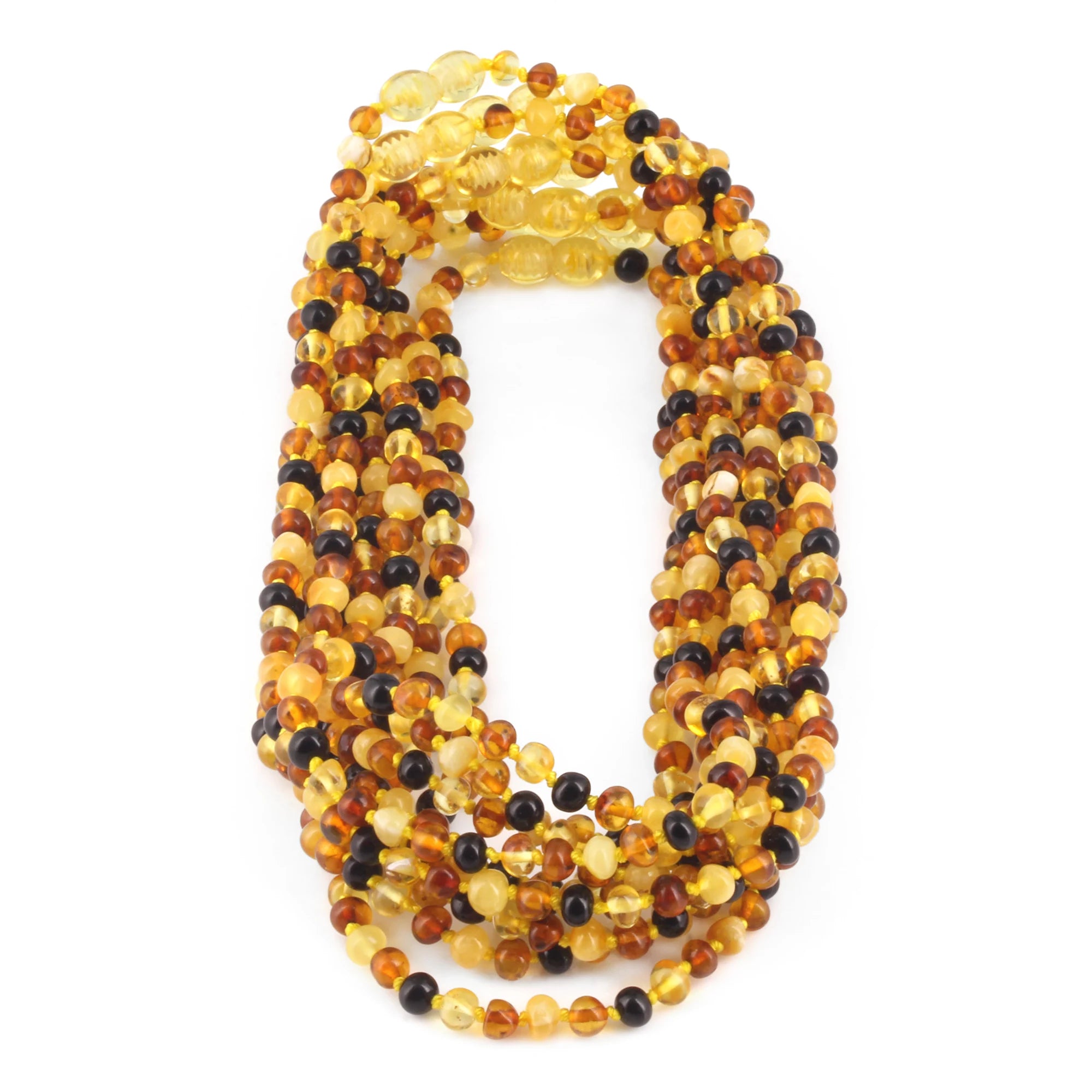 BALTIC AMBER JUNIOR NECKLACES LOT OF 10pcs - BAROQUE. XB54M1