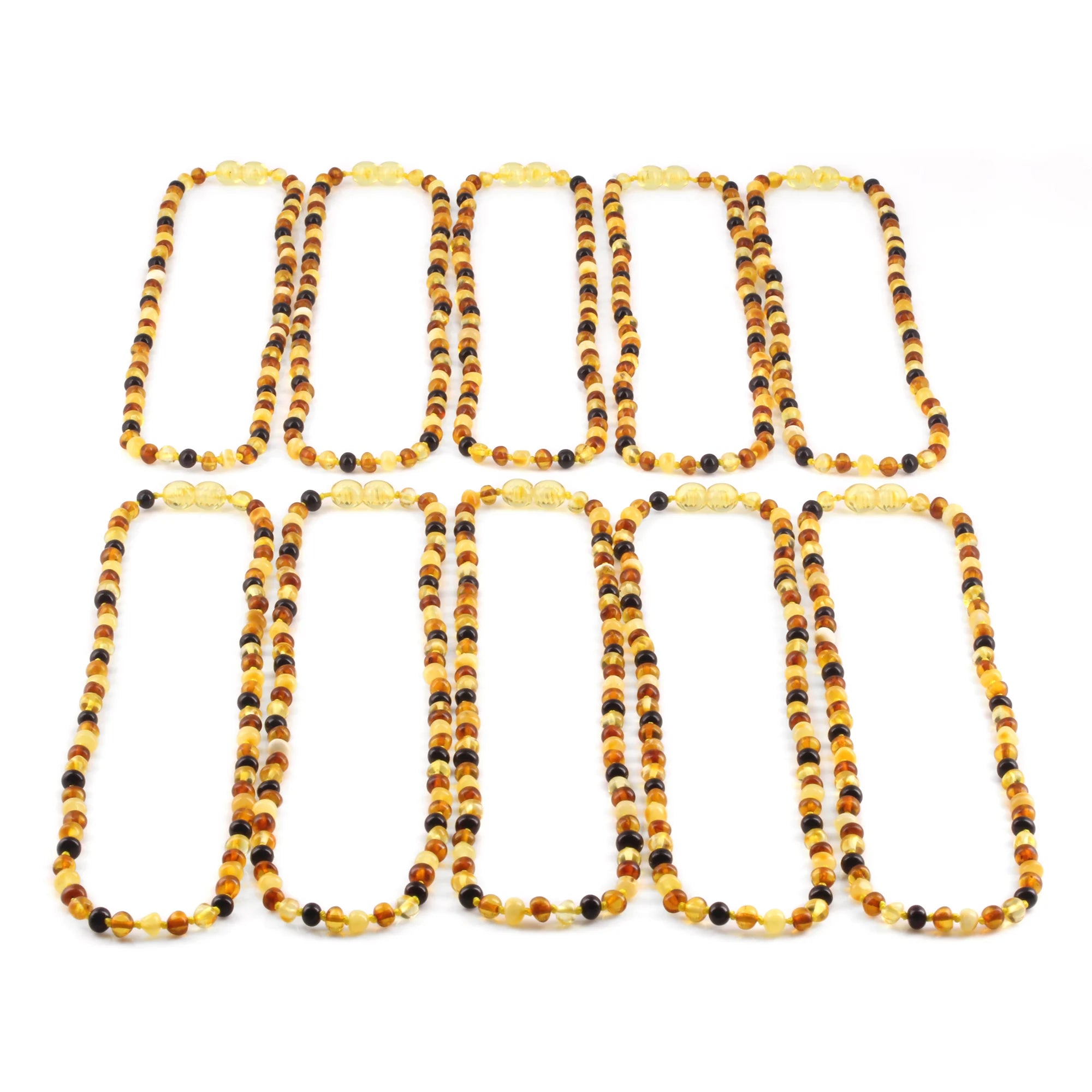 BALTIC AMBER ADULT NECKLACES LOT OF 10pcs - BAROQUE. XB54M1