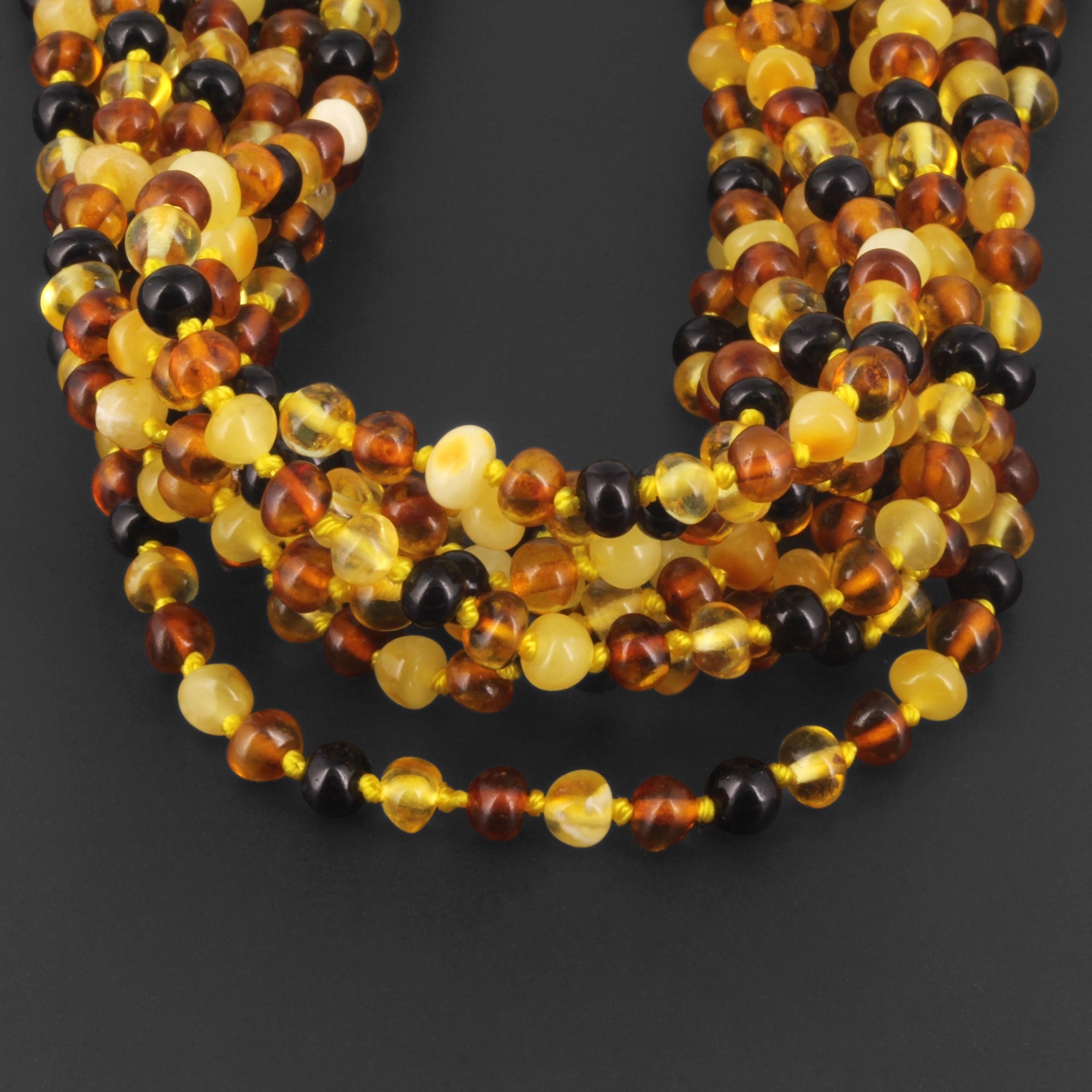 BALTIC AMBER ADULT NECKLACES LOT OF 10pcs - BAROQUE. XB54M1