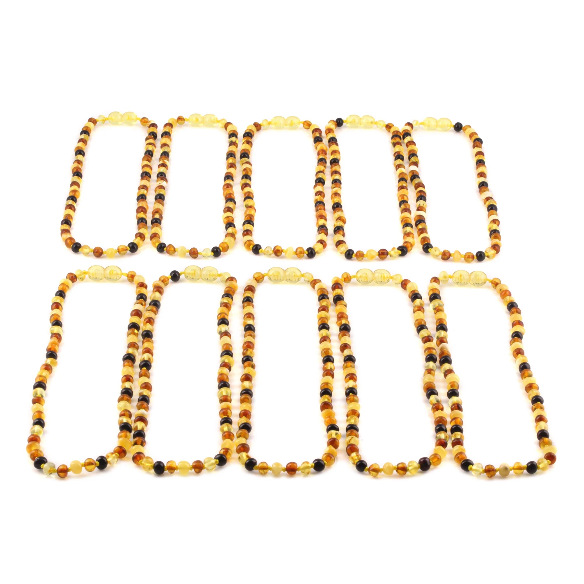 BALTIC AMBER JUNIOR NECKLACES LOT OF 10pcs - BAROQUE. XB54M1