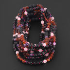 BALTIC AMBER BABY NECKLACES WITH AMETHYST & ROSE QUARTZ LOT OF 10pcs. LE561