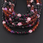 BALTIC AMBER BABY NECKLACES WITH AMETHYST & ROSE QUARTZ LOT OF 10pcs. LE561