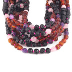 BALTIC AMBER BABY NECKLACES WITH AMETHYST & ROSE QUARTZ LOT OF 10pcs. LE561