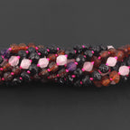 BALTIC AMBER BABY NECKLACES WITH AMETHYST & ROSE QUARTZ LOT OF 10pcs. LE561