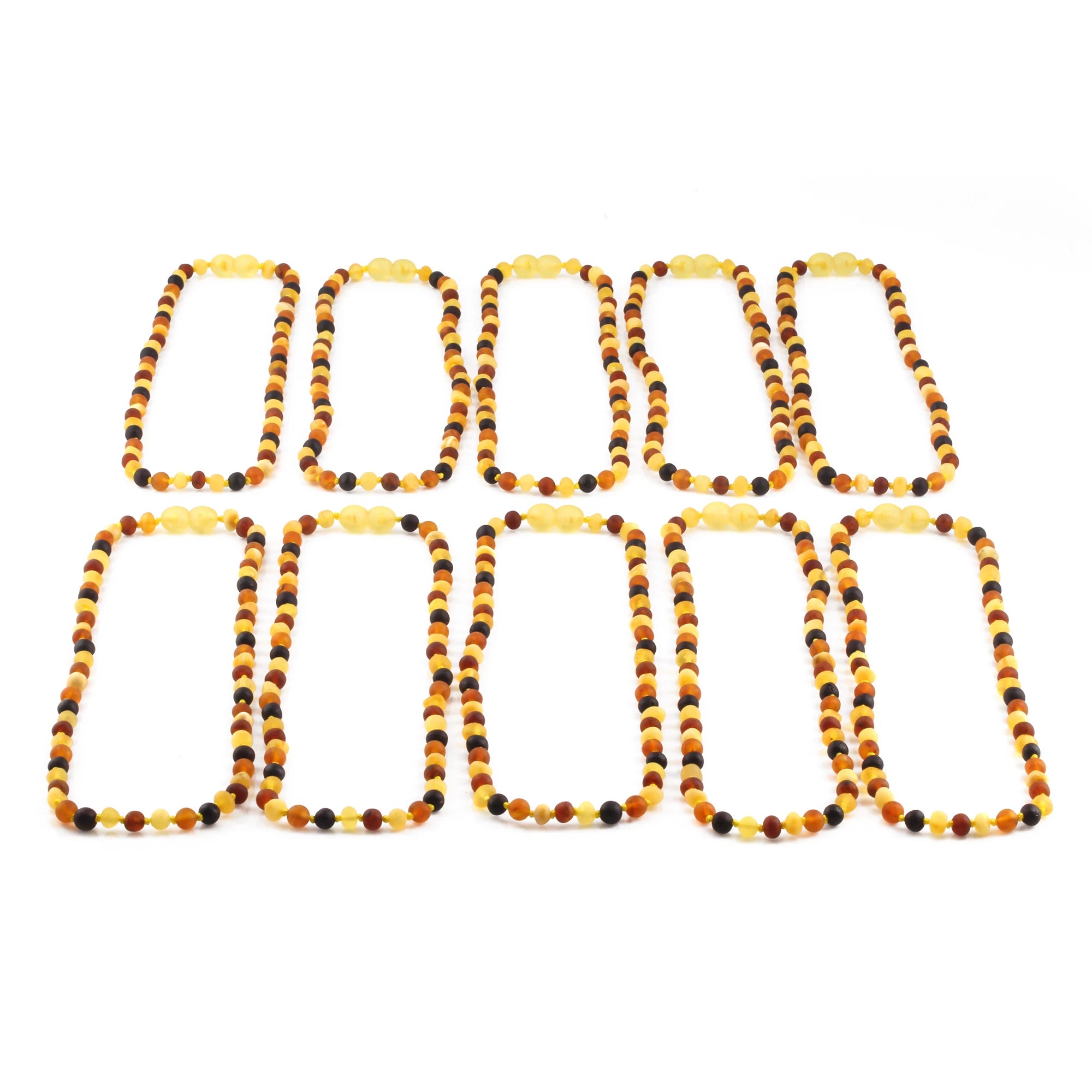 BALTIC AMBER JUNIOR NECKLACES LOT OF 10pcs - BAROQUE. XB54M1M