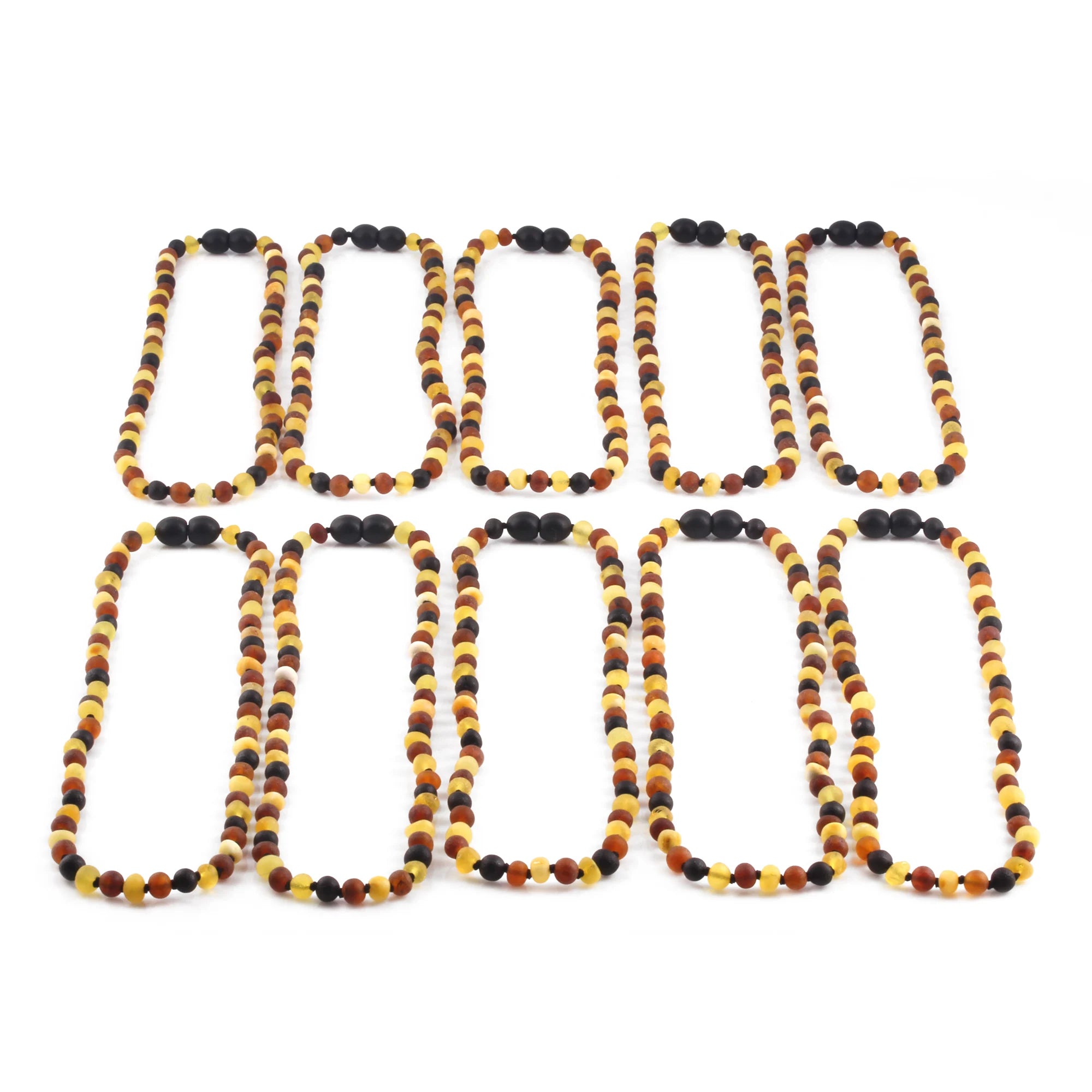 BALTIC AMBER JUNIOR NECKLACES LOT OF 10pcs - BAROQUE. XB54M2M
