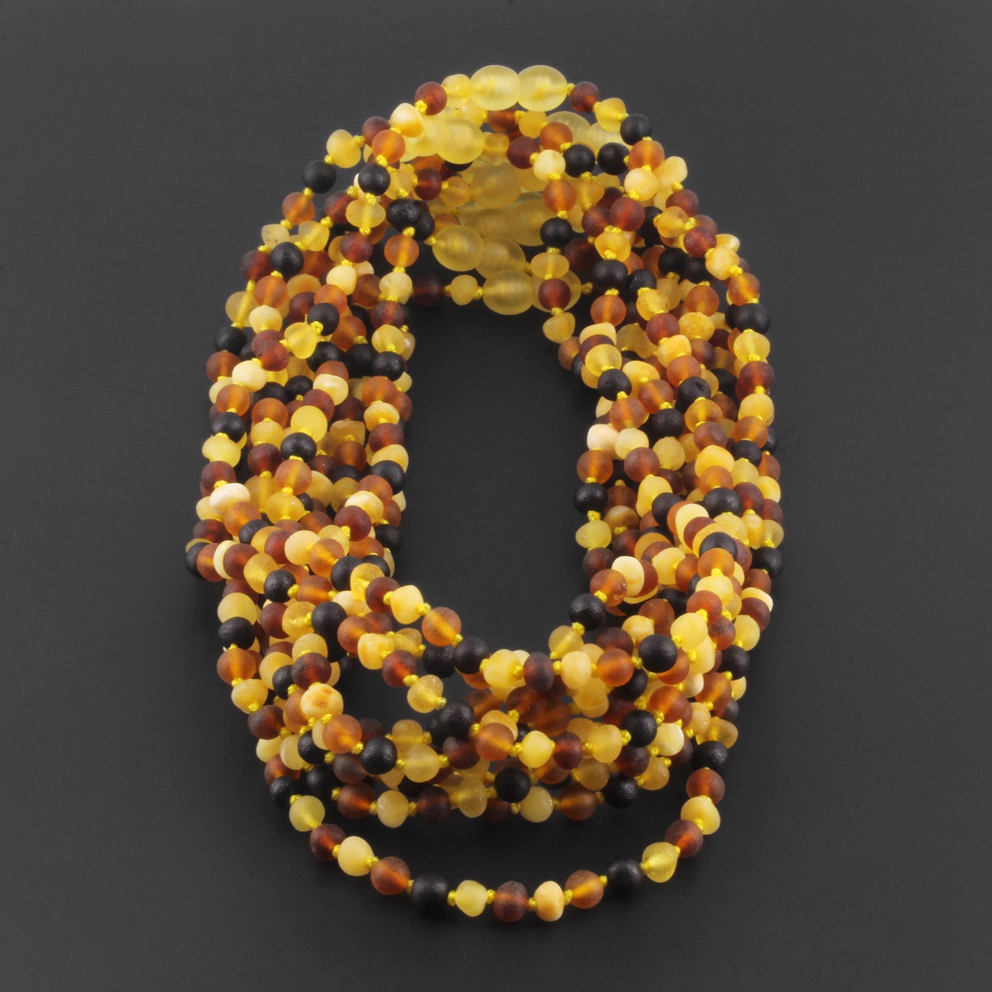 BALTIC AMBER JUNIOR NECKLACES LOT OF 10pcs - BAROQUE. XB54M1M