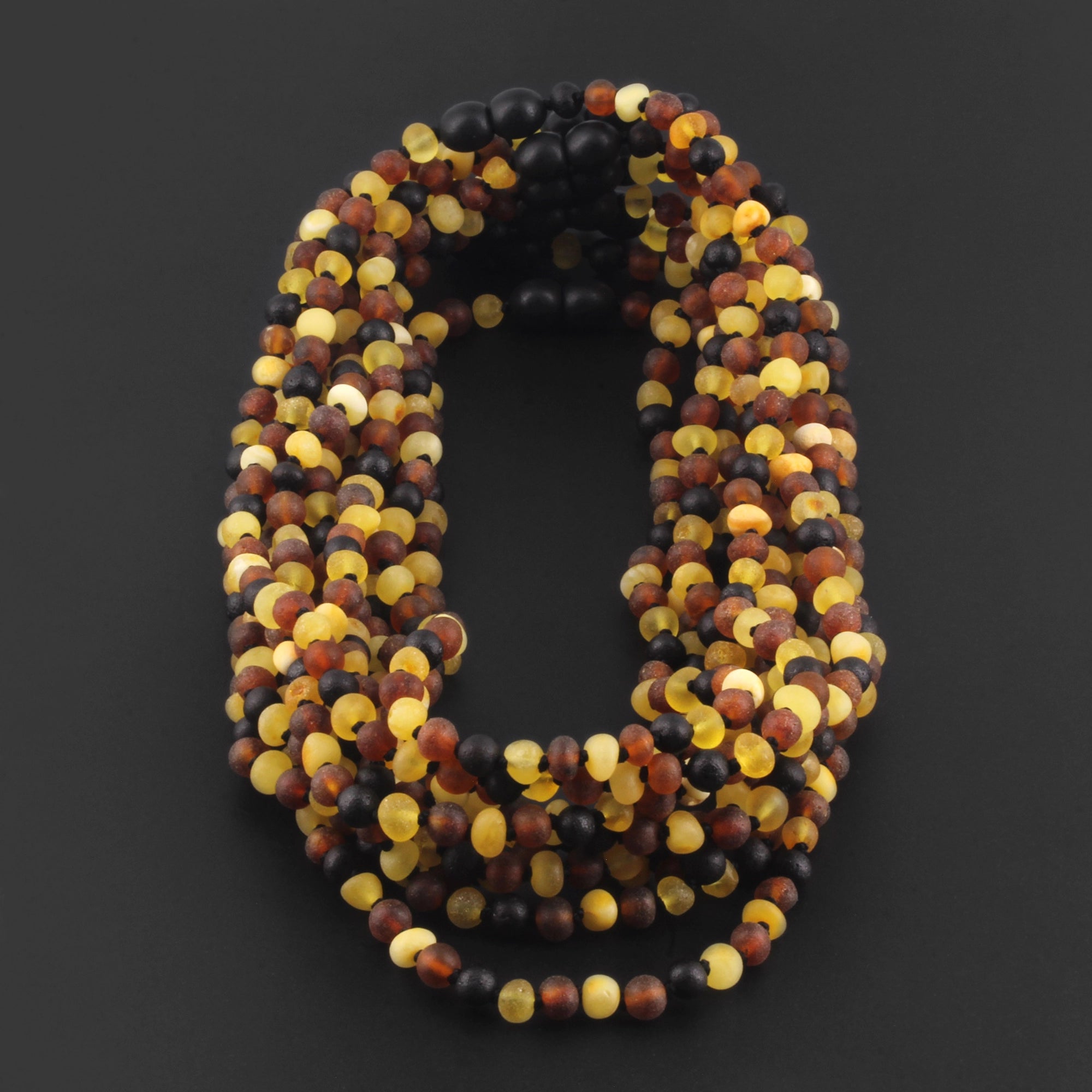 BALTIC AMBER JUNIOR NECKLACES LOT OF 10pcs - BAROQUE. XB54M2M